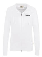 Damen College Sweatjacke Weiss